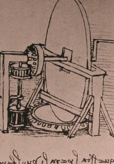 Conception d'une machine pour le meulage de lentilles convexes Léonard de Vinci